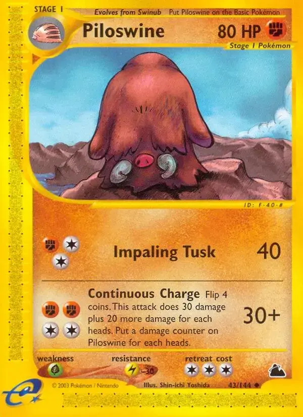 Piloswine - Pokemon Skyridge #43