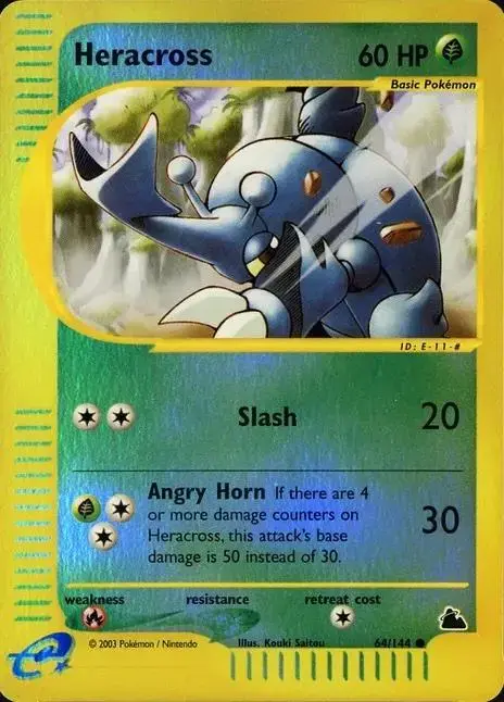 Heracross [Reverse Holo] - Pokemon Skyridge #64