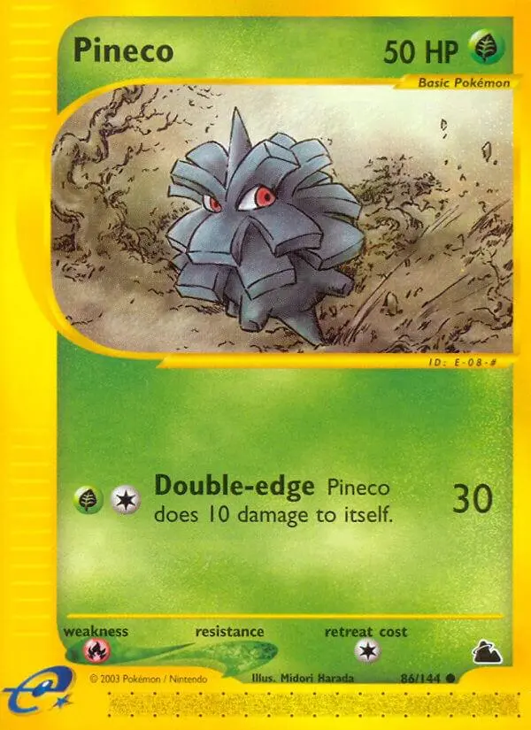 Pineco Pokemon Cards: Prices & Values | DOUBLE HOLO