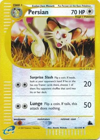 Persian [Reverse Holo] - Pokemon Skyridge #42
