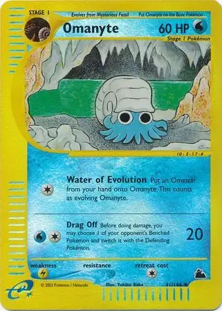 Omanyte [Reverse Holo] - Pokemon Skyridge #41