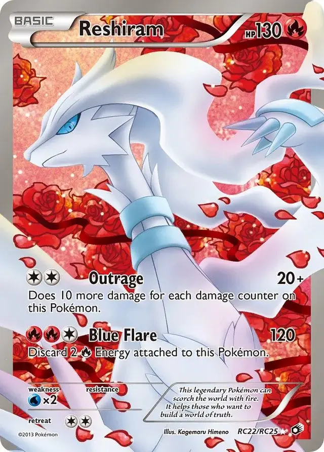 Reshiram - Pokemon Legendary Treasures #RC22