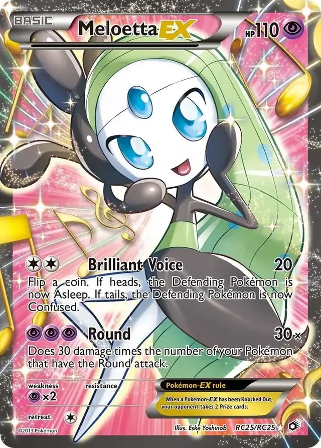 Meloetta EX - Pokemon Legendary Treasures #RC25