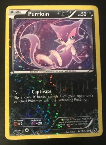 Purrloin - Pokemon Legendary Treasures #RC13