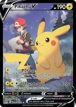 Pikachu V #TG16 - Pokemon Lost Origin
