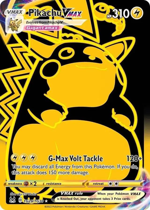 Pikachu VMAX - Pokemon Lost Origin #TG29