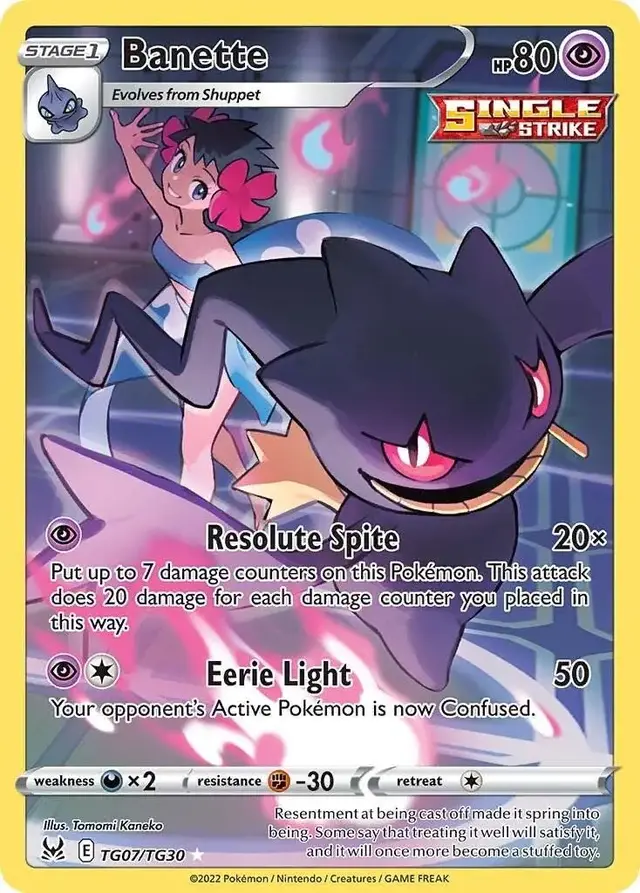 Banette - Pokemon Lost Origin #TG07