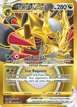 Giratina VSTAR 212 - Pokemon Lost Origin