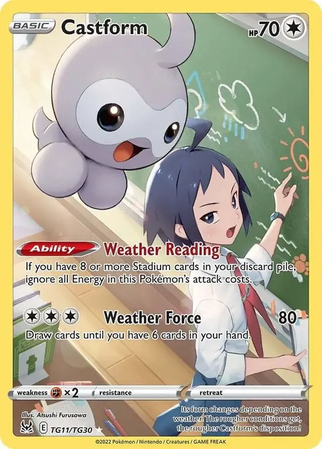 Castform - Pokemon Lost Origin #TG11