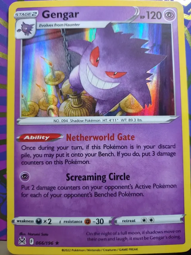 Gengar [Holo] - Pokemon Lost Origin #66