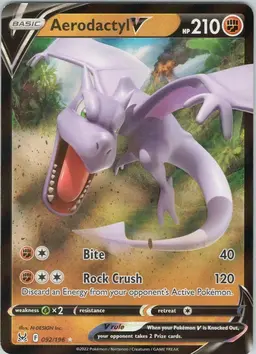 Aerodactyl V 92 - Pokemon Lost Origin