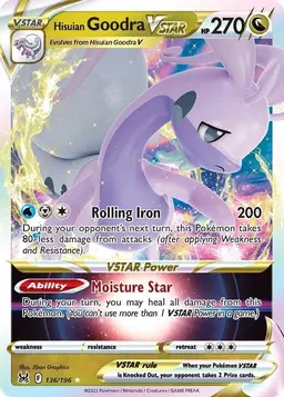 Hisuian Goodra VSTAR 136 - Pokemon Lost Origin
