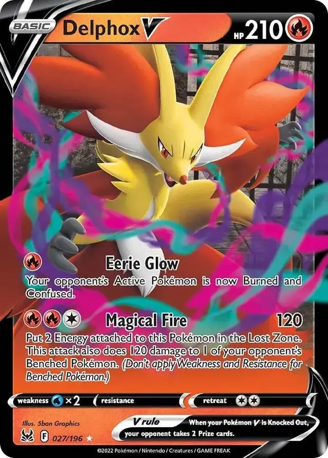 Delphox V - Pokemon Lost Origin #27