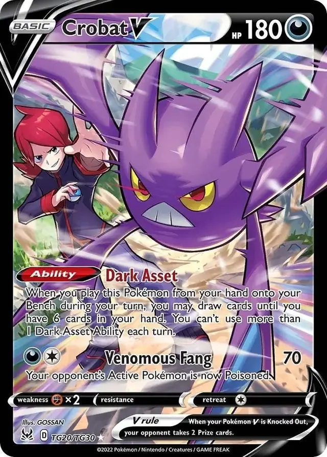 Crobat V - Pokemon Lost Origin #TG20