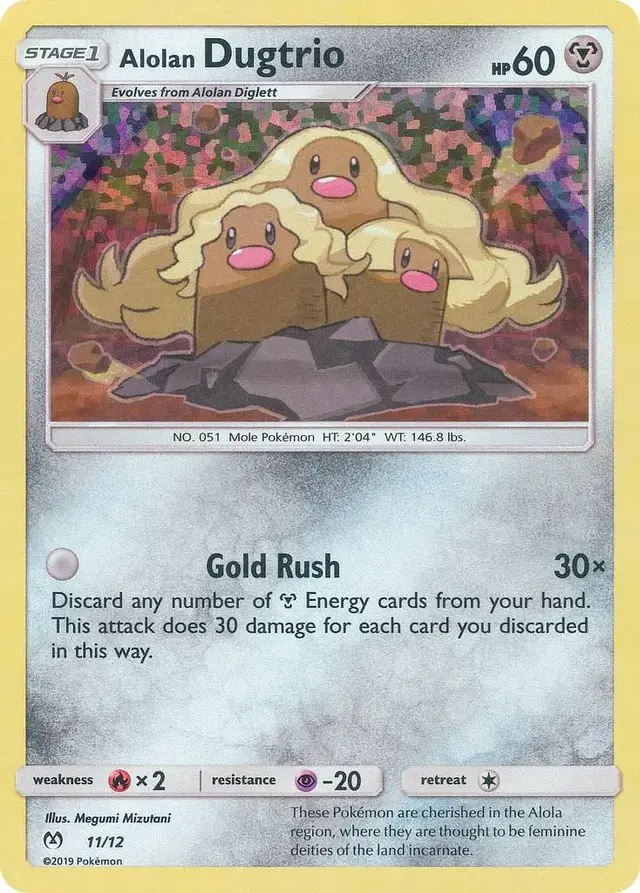 Alolan Dugtrio - Pokemon McDonalds 2019 #11