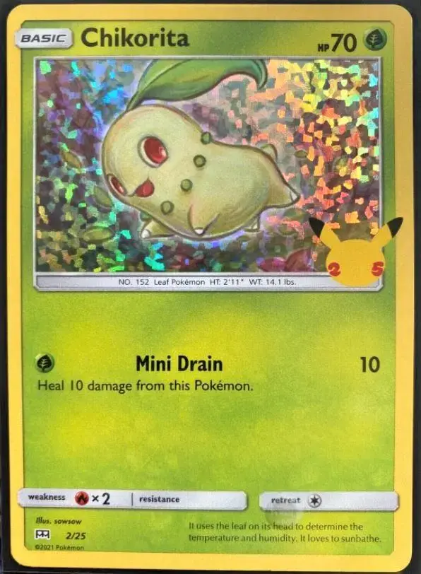 Chikorita [Holo] - Pokemon McDonalds 2021 #2