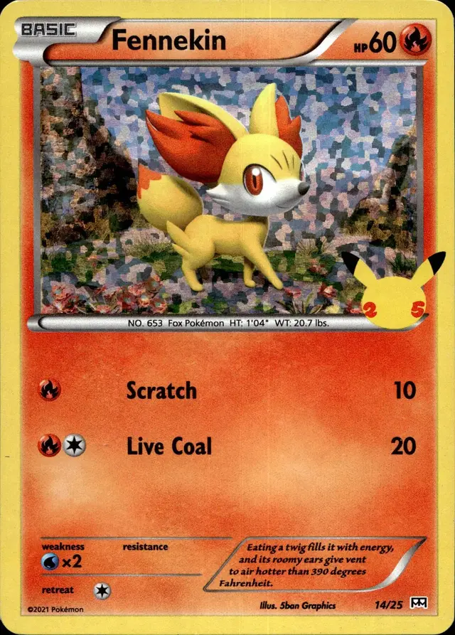 Fennekin [Holo] - Pokemon McDonalds 2021 #14
