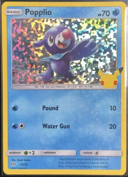 Popplio [Holo] - Pokemon McDonalds 2021 #23
