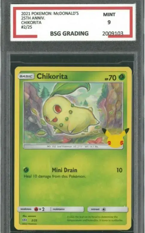 Chikorita - Pokemon McDonalds 2021 #2