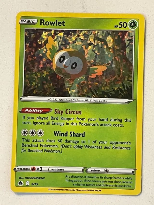 Rowlet [Holo] - Pokemon McDonalds 2022 #2