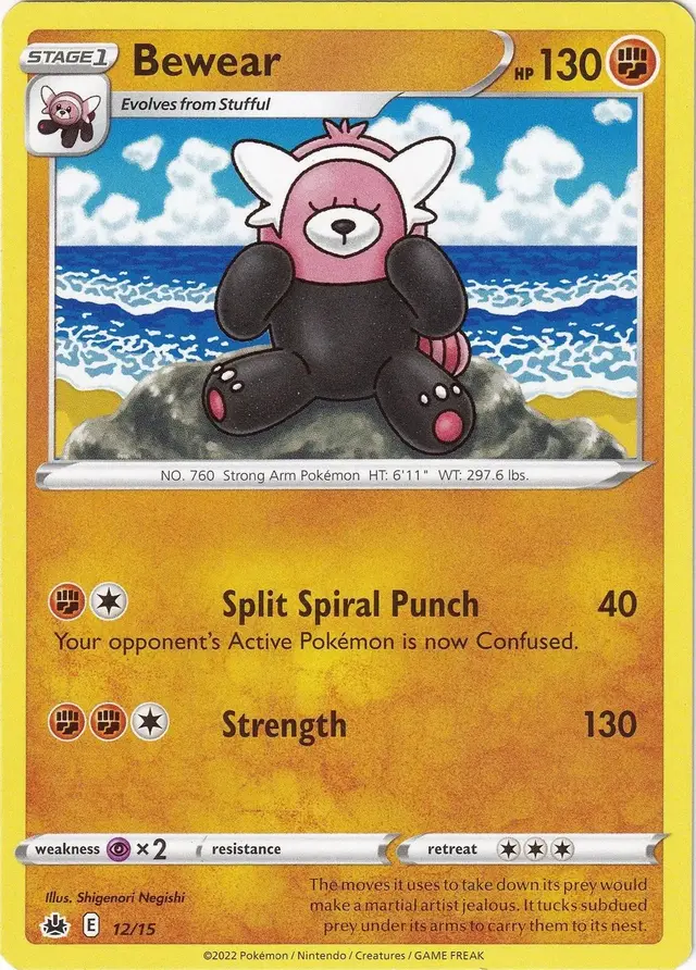 Bewear - Pokemon McDonalds 2022 #12