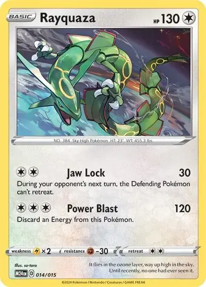Rayquaza - Pokemon McDonalds 2024 #14