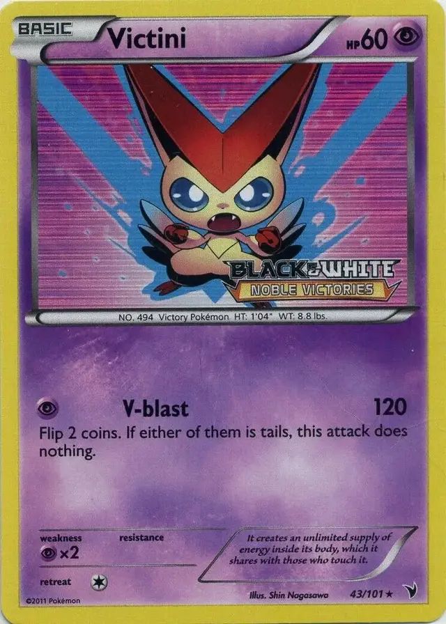 Victini [Prerelease] - Pokemon Noble Victories #43