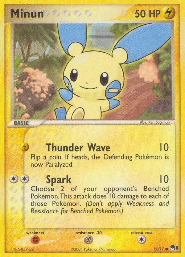 Minun #12 - Pokemon POP Series 1