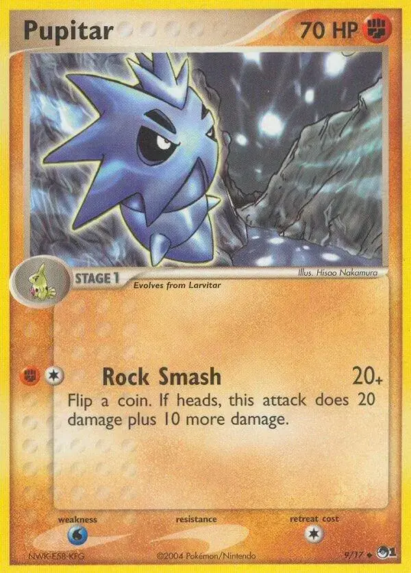 Pupitar #9 - Pokemon POP Series 1