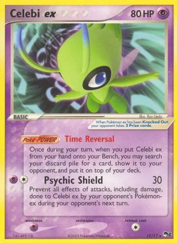 Celebi ex #17 - Pokemon POP Series 2