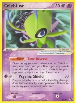 Celebi ex #17 - Pokemon POP Series 2