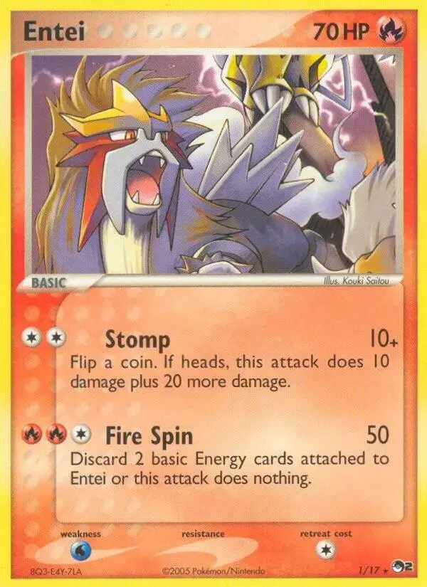 Entei #1 - Pokemon POP Series 2