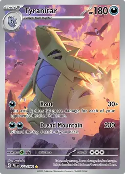 Tyranitar #222 - Pokemon Paldea Evolved