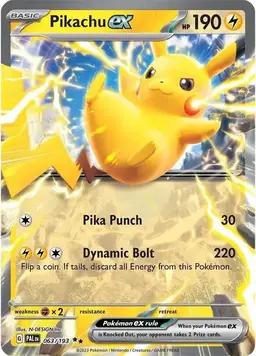 Pikachu ex 63 - Pokemon Paldea Evolved