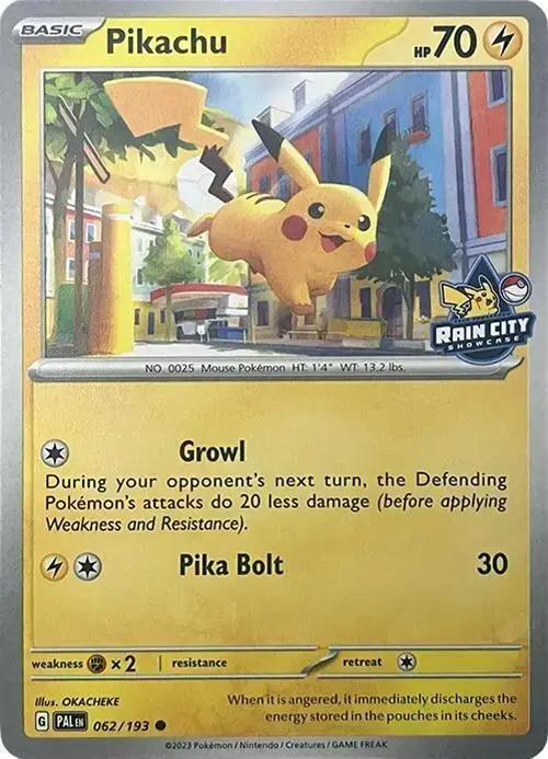 Pikachu [Rain City Showcase] - Pokemon Paldea Evolved #62