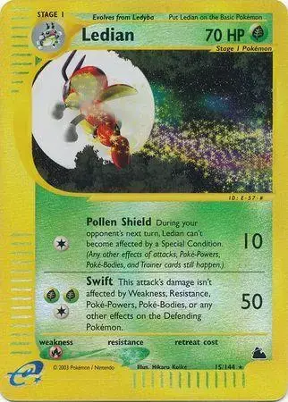 Ledian [Reverse Holo] - Pokemon Skyridge #15