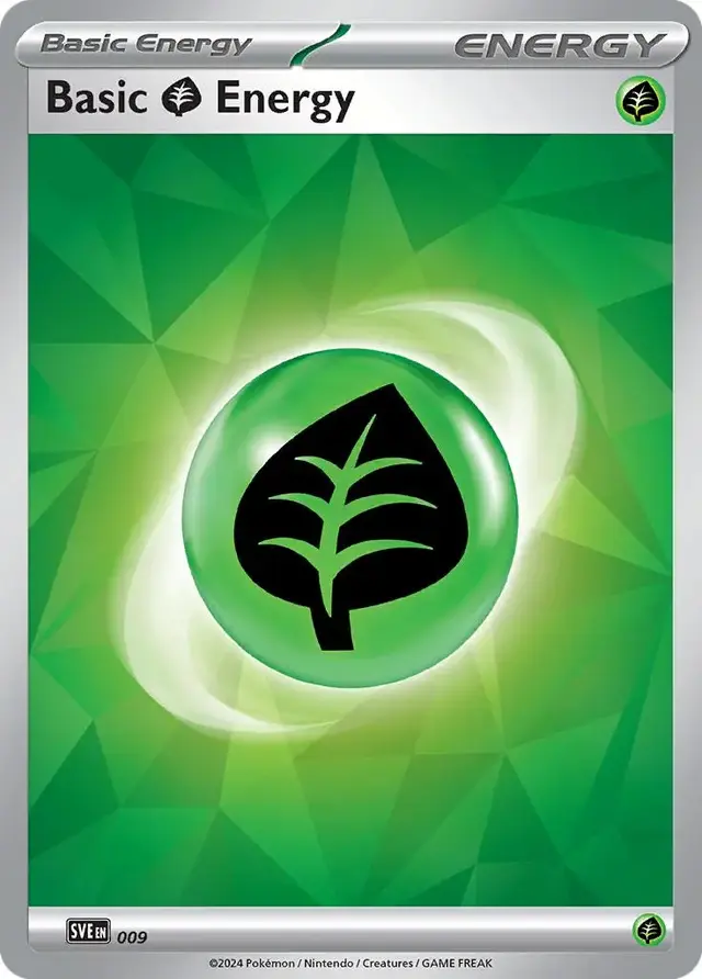Basic Grass Energy [Holo] #9 - Pokemon Scarlet & Violet Energy