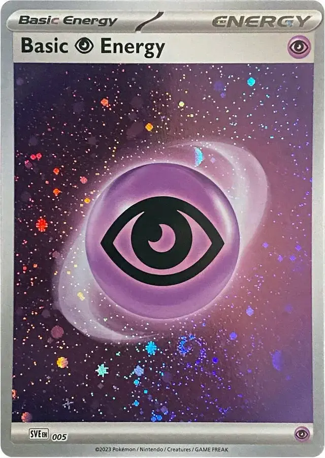 Basic Psychic Energy [Cosmos Holo] #5 - Pokemon Scarlet & Violet Energy