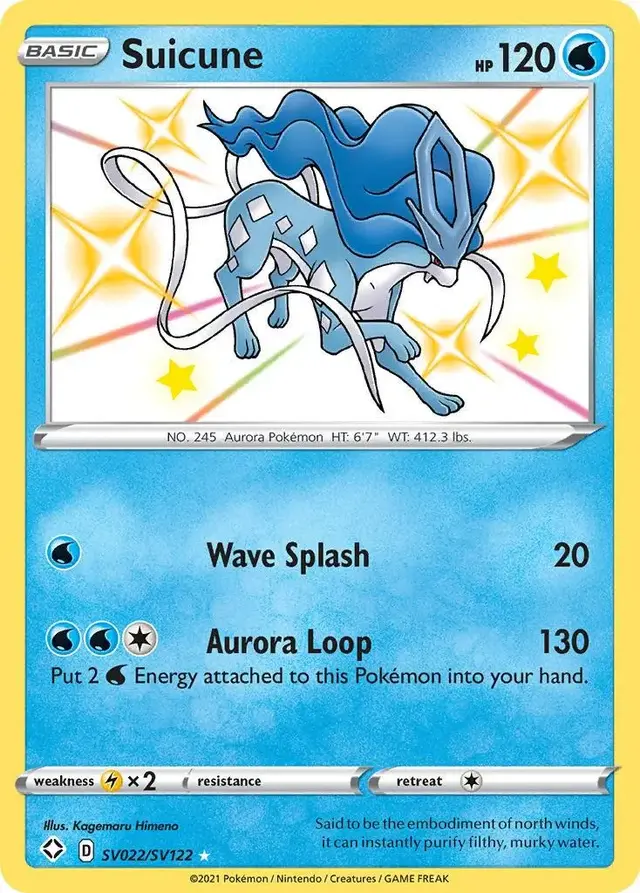 Suicune - Pokemon Shining Fates #SV022