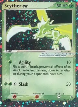 Scyther EX #102 - Pokemon Ruby & Sapphire