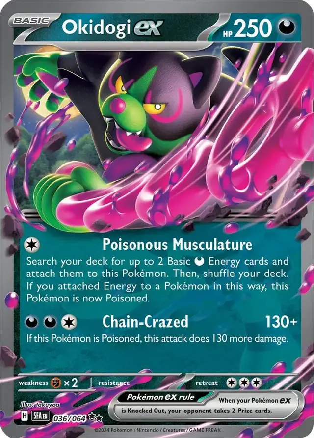 Okidogi ex - Pokemon Shrouded Fable #36
