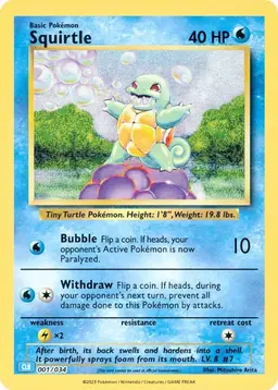 Squirtle #1 - Pokemon TCG Classic: Blastoise Deck