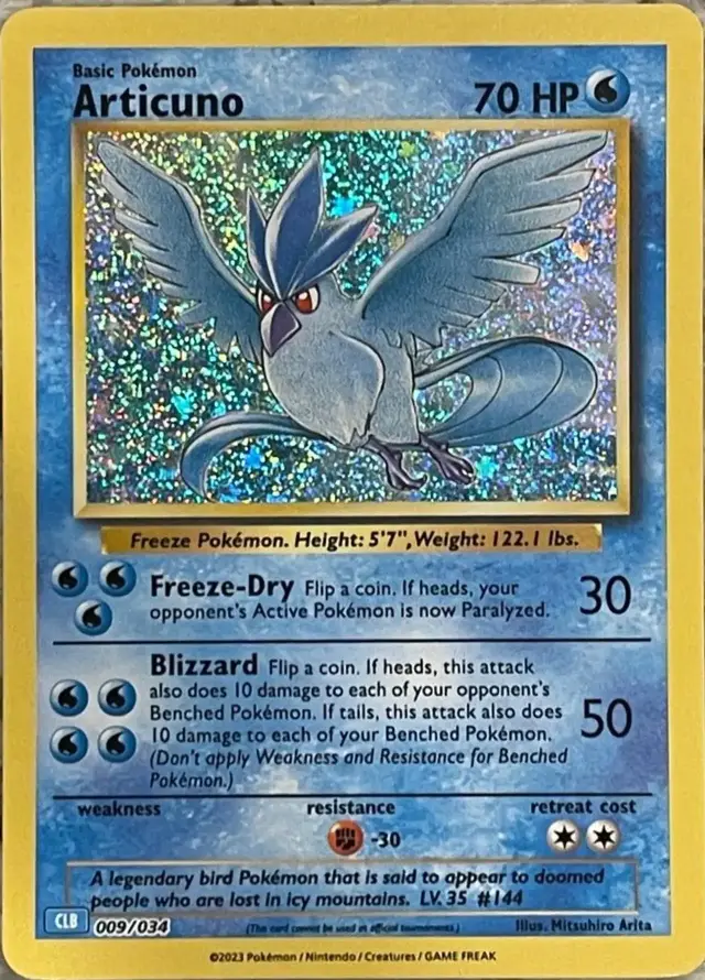 Articuno - Pokemon TCG Classic: Blastoise Deck #9