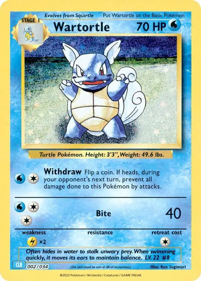 Wartortle - Pokemon TCG Classic: Blastoise Deck #2