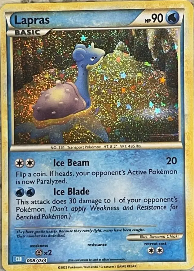 Lapras - Pokemon TCG Classic: Blastoise Deck #8