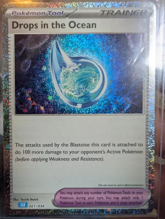 Drops In The Ocean [Cosmos Holo] - Pokemon TCG Classic: Blastoise Deck #21