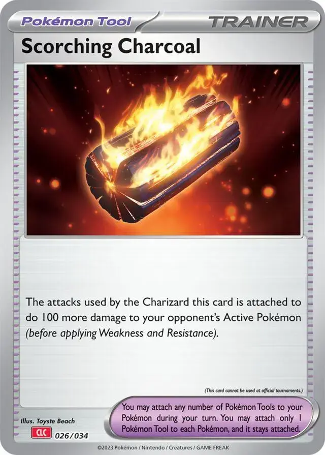 Scorching Charcoal - Pokemon TCG Classic: Charizard Deck #26
