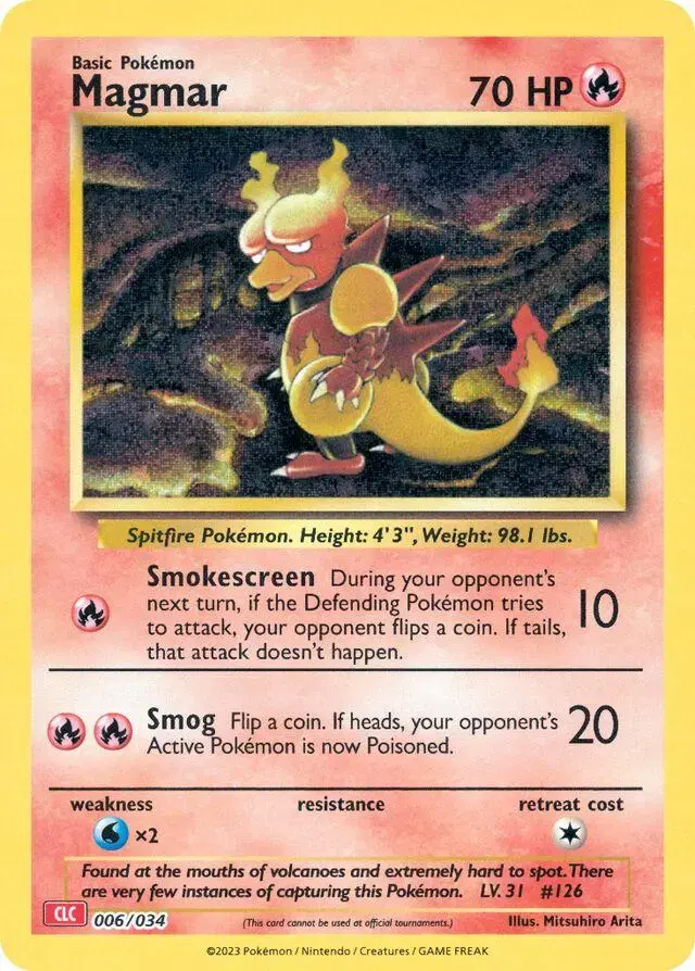 Magmar - Pokemon TCG Classic: Charizard Deck #6