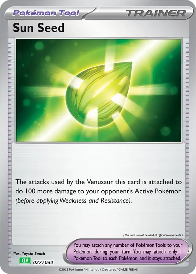 Sun Seed - Pokemon TCG Classic: Venusaur Deck #27