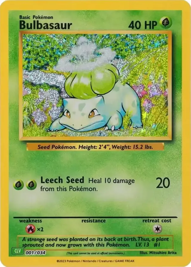 Bulbasaur - Pokemon TCG Classic: Venusaur Deck #1